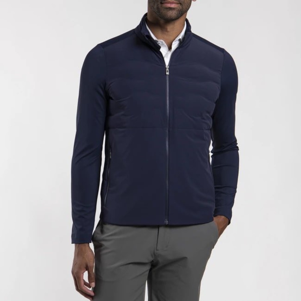 KJUS Mens Regulator Jacket XL Navy Blue Water Repellent Golf Outerwear‎ K00871